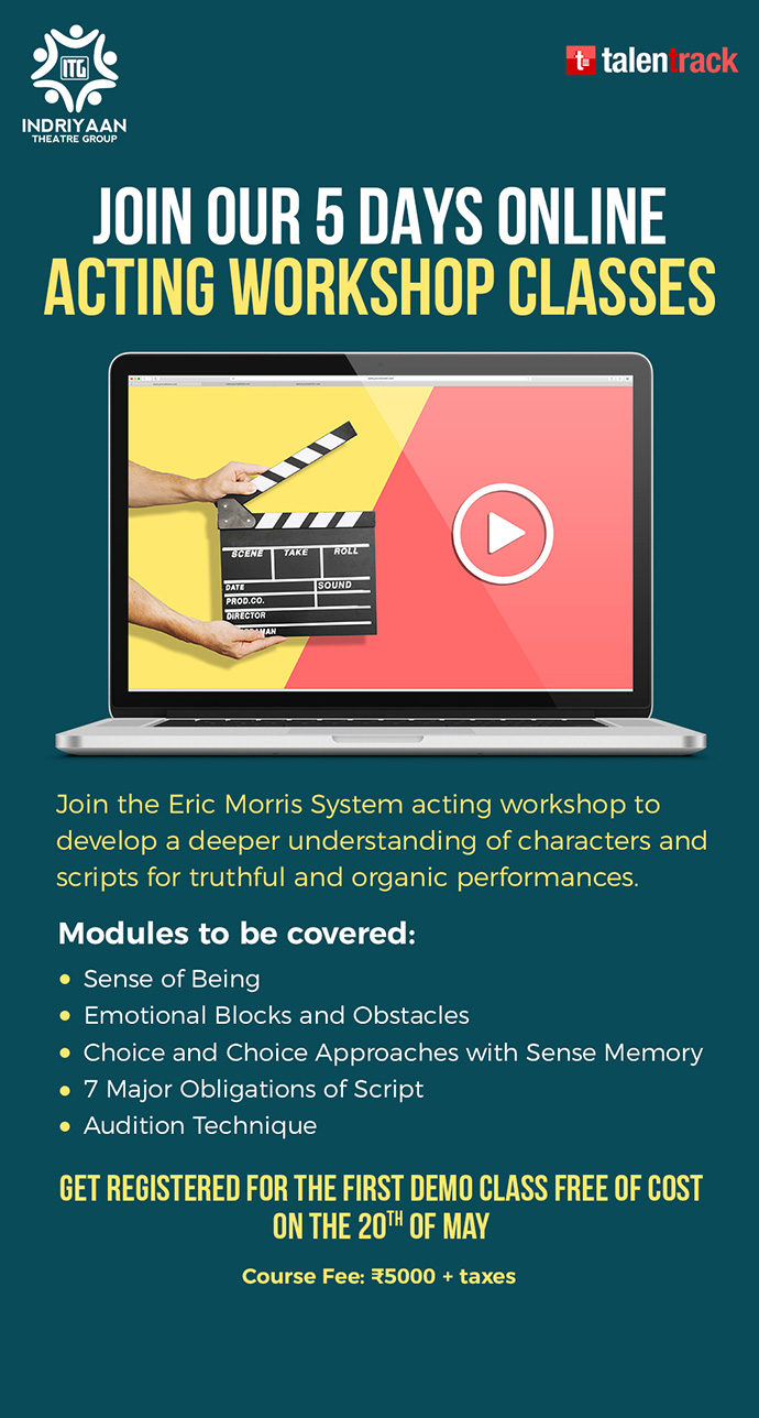 JOIN OUR 5 DAYS ONLINE ACTING WORKSHOP CLASSES
